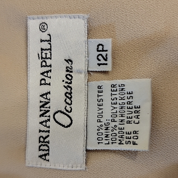 𝅺ADRIANNA Papell elegant maxi dress with cropped overlay sequin jacket - Picture 10 of 16